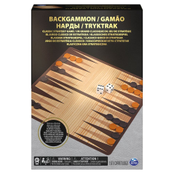 CLASSIC GAMES - BACKGAMMON BLACK & GOLD