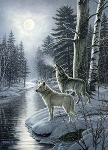 Wolves by Moonlight Puzzle