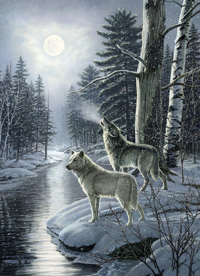 Wolves by Moonlight Puzzle