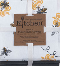 Set 3 Dish towels- Queen Bee