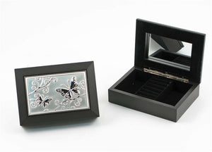 Charcoal Jewellery Box - Butterfly