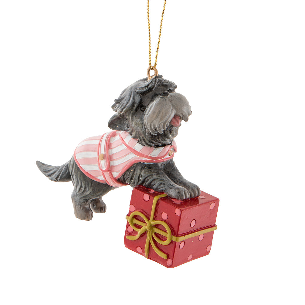 Glossy Terrier Ornament