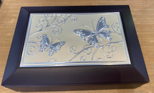 Jewellery Box - Brown with Butterflies