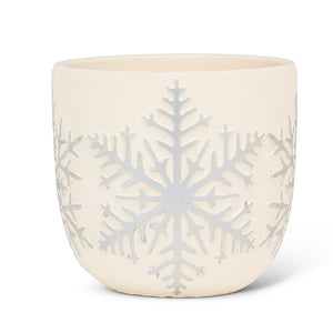 Small Emboss Snowflake Planter