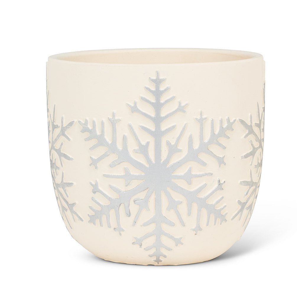 Small Emboss Snowflake Planter