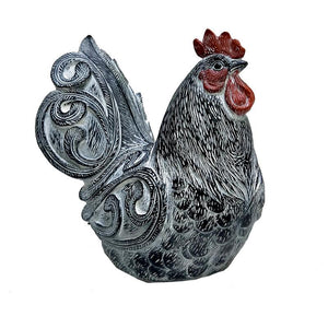 Black Tin Rooster