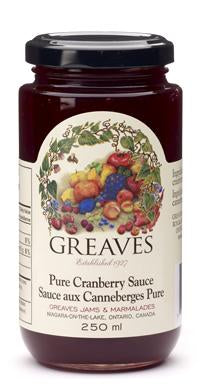 Greaves Pure Cranberry Sauce