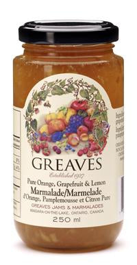Greaves Orange, Lemaon and Grapefruit Marmalade