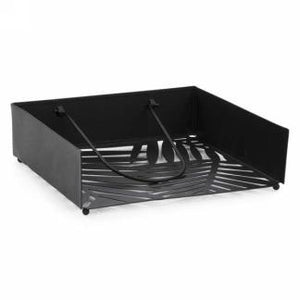 Black metal foliage napkin holder
