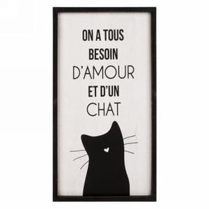 Wall frame - Amour & Chat Sign