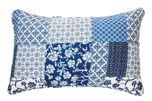 EDITH Blue and Ivory Quilt