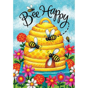 Garden Flag - Bee Happy