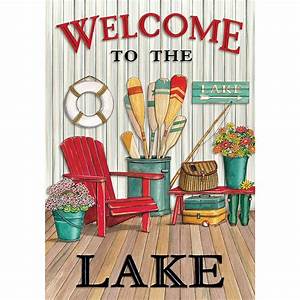 Garden Flag - Welcome to the Lake