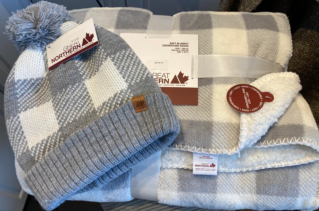 Winter Gift Set - Throw and toque set