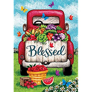 Garden Flag - Blessed Truck