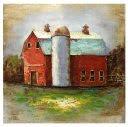 Iron Wall Art IRON W'ART-RED BARN/SILO