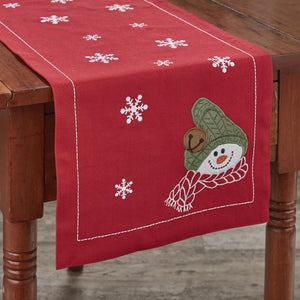 Farmhouse Snowman Table Runner