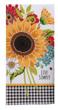 Sunflower Charm Dual Purpose Terry Towel